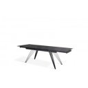 MATCH I design bővíthető kerámia étkezőasztal - fekete márvány