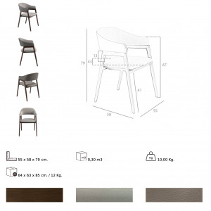 MONTALT prémium étkezőszék