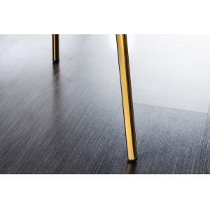 TRACY modern bouclé szék - fehér/arany