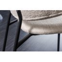 TRACY modern bouclé szék -beige/fekete