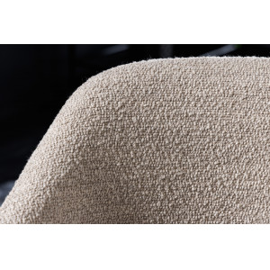 TRACY modern bouclé szék -beige/fekete