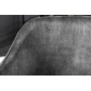 TRACY modern bársony szék - szürke