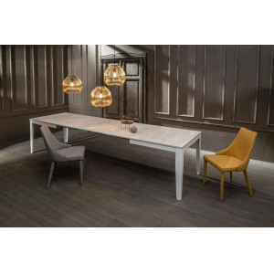 EXTRA LUNGO II bővíthető design étkezőasztal többféle színben - 156-316cm