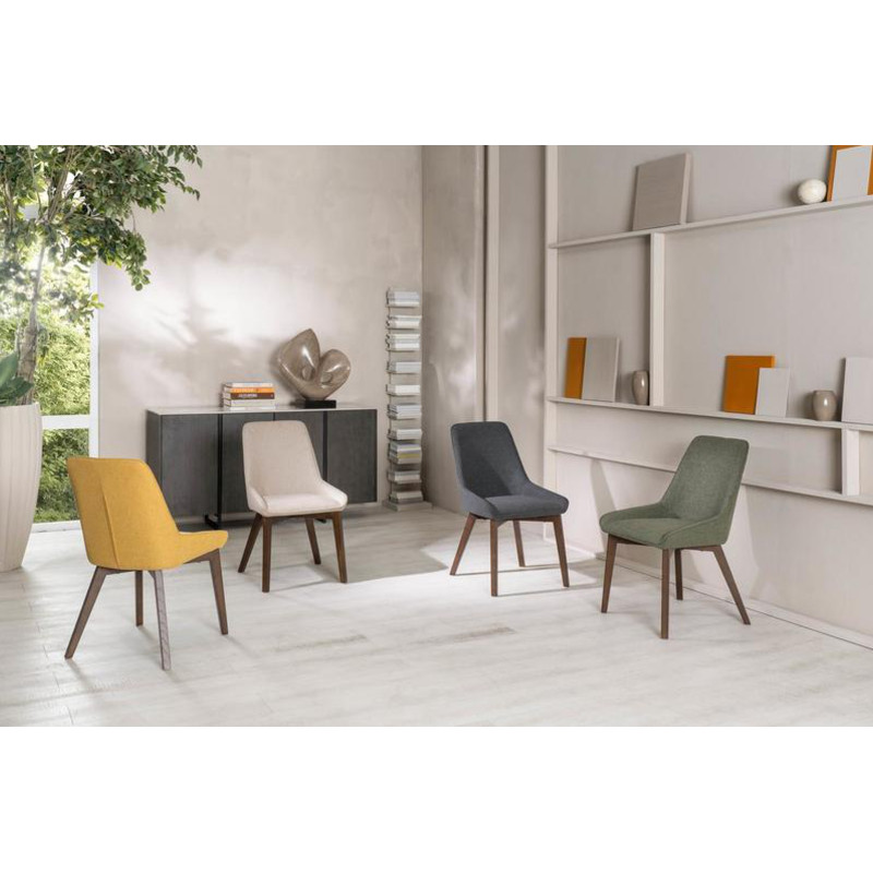 VERO design étkezőszék - zöld/szürke/sárga/beige