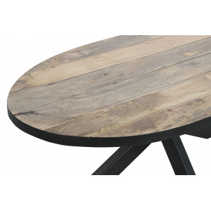 KRISTEL modern mangófa dohányzóasztal - 130cm