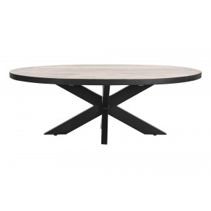 KRISTEL modern mangófa dohányzóasztal - 130cm