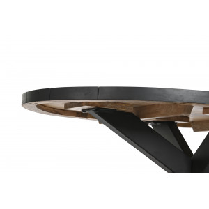 KRISTEL modern mangófa dohányzóasztal - 130cm