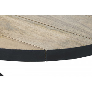 KRISTEL modern mangófa dohányzóasztal - 130cm