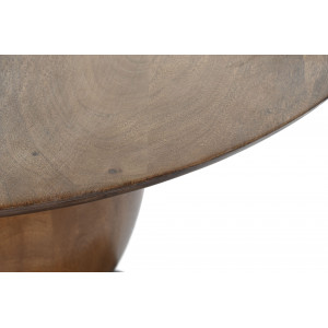 GALBO modern akácfa dohányzóasztal - 80cm