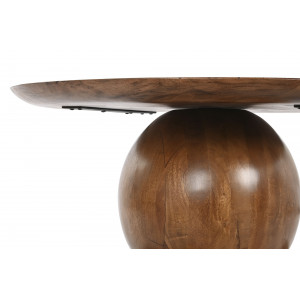 GALBO modern akácfa dohányzóasztal - 80cm