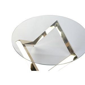 FULMINEO design dohányzóasztal - 90cm -ezüst