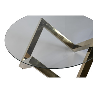 FULMINEO design dohányzóasztal - 90cm -ezüst