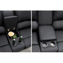 HOLLYWOOD mozi fotel 2 személyes - fekete