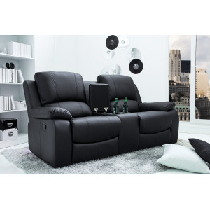 HOLLYWOOD mozi fotel 2 személyes - fekete INVICTA