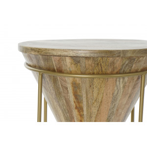CONO design mangófa lerakóasztal - 45cm