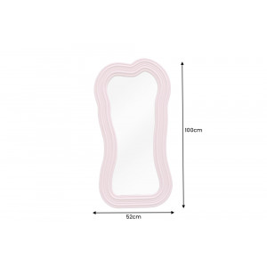 ALICE modern tükör - beige/pink/zöld - 100cm