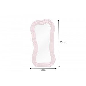 ALICE modern tükör - beige/pink/zöld - 100cm