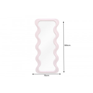 CURVY modern tükör - beige/pink/zöld/fehér - 160cm