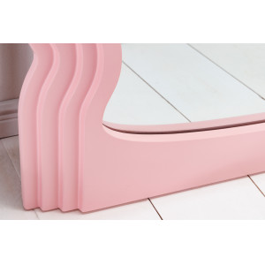 WAVE modern tükör - beige/pink/zöld 160cm