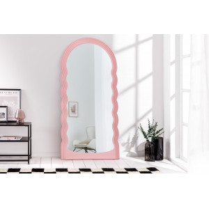 WAVE modern tükör - beige/pink/zöld 160cm
