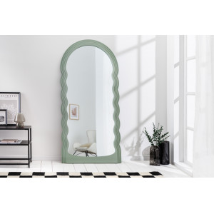 WAVE modern tükör - beige/pink/zöld 160cm