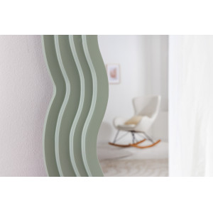 WAVE modern tükör - beige/pink/zöld 160cm