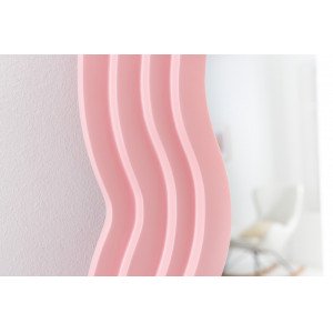 WAVE modern tükör - beige/pink/zöld 160cm