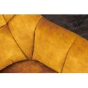 PAPILLON design forgatható bársony szék - sárga