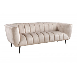 NOBLESSE exkluzív bársony kanapé - pezsgő - 225cm