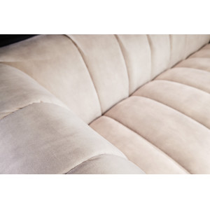 NOBLESSE exkluzív bársony kanapé - pezsgő - 225cm