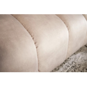 NOBLESSE exkluzív bársony kanapé - pezsgő - 225cm