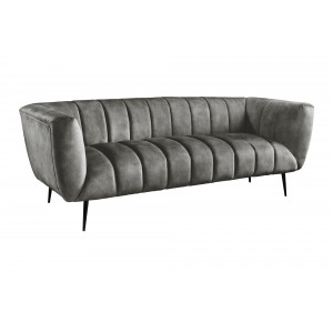 NOBLESSE exkluzív bársony kanapé - szürke - 225cm