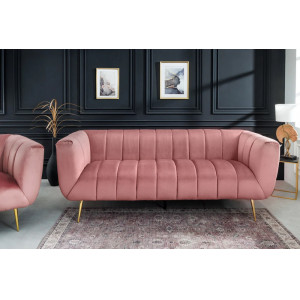 NOBLESSE exkluzív bársony kanapé - mályva - 225cm