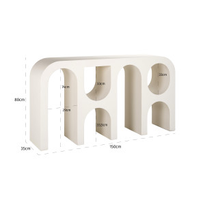 BLOOMSTONE design konzolasztal - 150cm