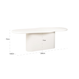 BLOOMSTONE design étkezőasztal - 260cm