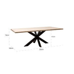 TRAVIATA prémium étkezőasztal - 230cm