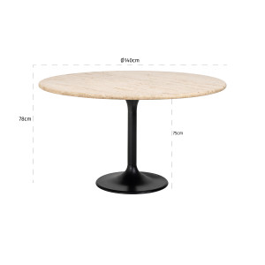HAMPTON exkluzív étkezőasztal - 140cm