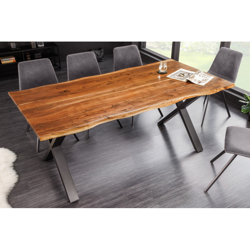 MAMMUT X  tömör akác étkezőasztal - 160/180cm