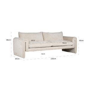 SANDREL prémium kanapé - 230cm