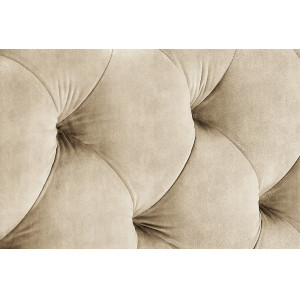 MODERN BAROCK exkluzív bársony ágykeret - pezsgő - 180x200cm