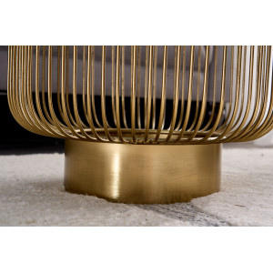 VARIATION exkluzív lerakóasztal - 40cm - fekete/arany