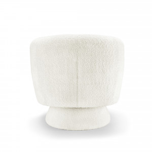 BOCCA NOVA design bouclé fotel - fehér
