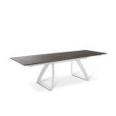 BARRET bővíthető design étkezőasztal - rozsda