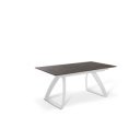 BARRET bővíthető design étkezőasztal - rozsda