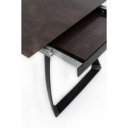 BARRET bővíthető design étkezőasztal - rozsda