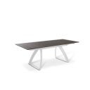 BARRET bővíthető design étkezőasztal - rozsda