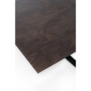 BARRET bővíthető design étkezőasztal - rozsda