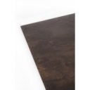 BARRET bővíthető design étkezőasztal - rozsda