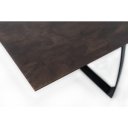 BARRET bővíthető design étkezőasztal - rozsda