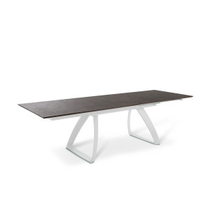 BARRET bővíthető design étkezőasztal - rozsda